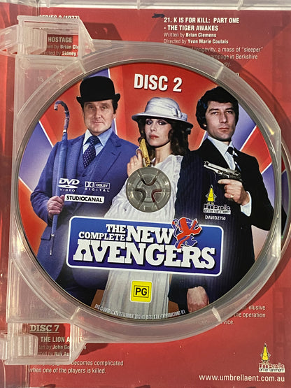 The Complete New Avengers DVD Classic British TV 8-Disc Set PAL 4 VGC