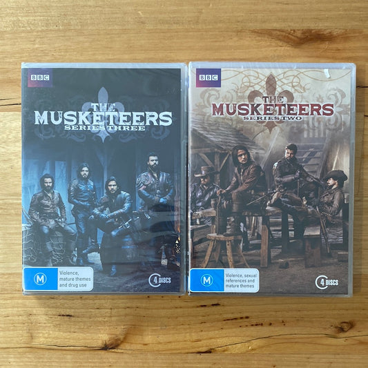 The Musketeers Series 2 & 3 DVD BBC TV Drama 4-Disc Brand New Sealed