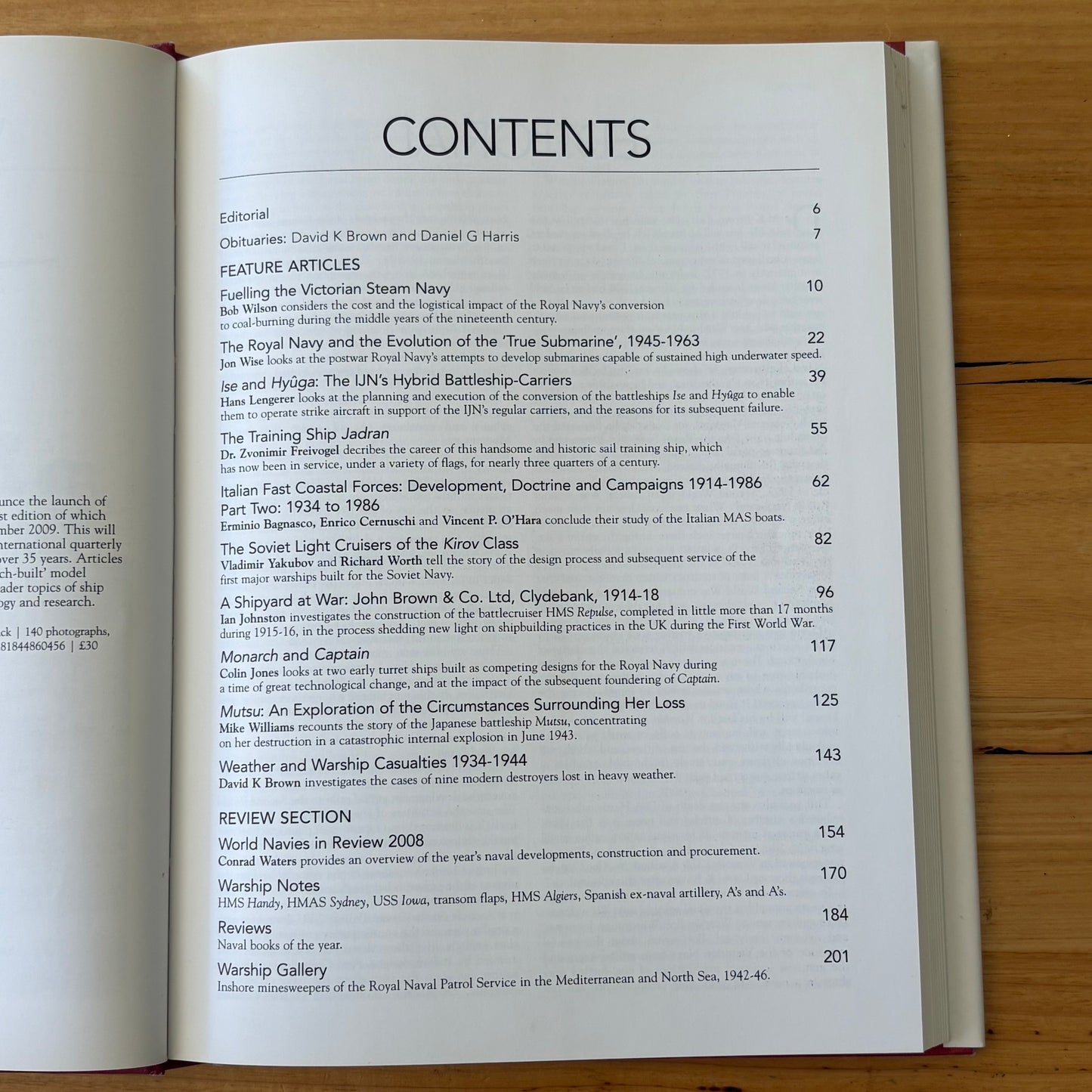 Warship 2008 and 2009 2 Book Bundle Conway Hardcover Maritime History GD