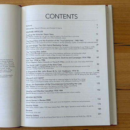 Warship 2008 and 2009 2 Book Bundle Conway Hardcover Maritime History GD