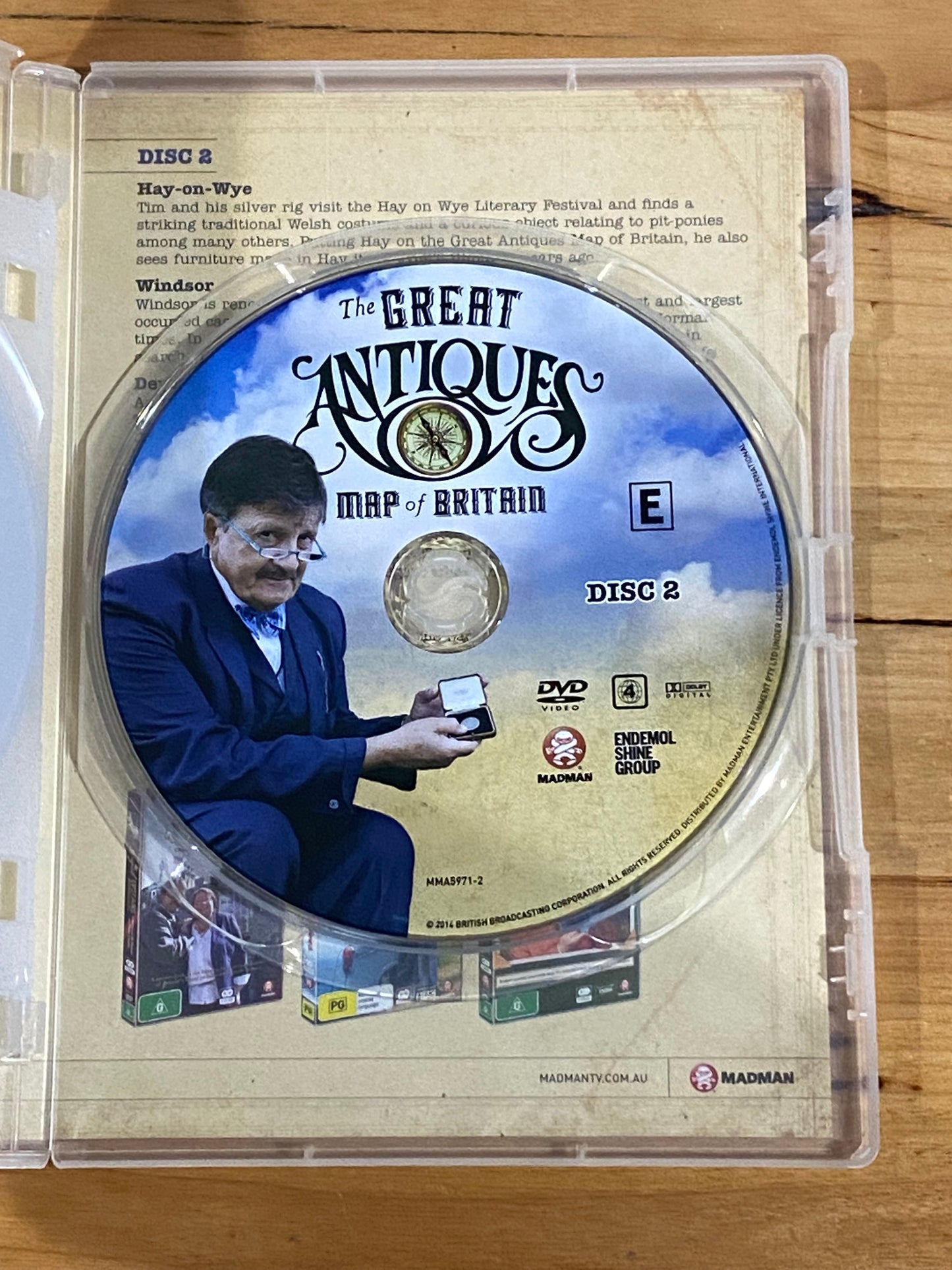 Great Antiques Map Of Britain DVD Tim Wonnacott 2-Disc Set PAL 4 VGC