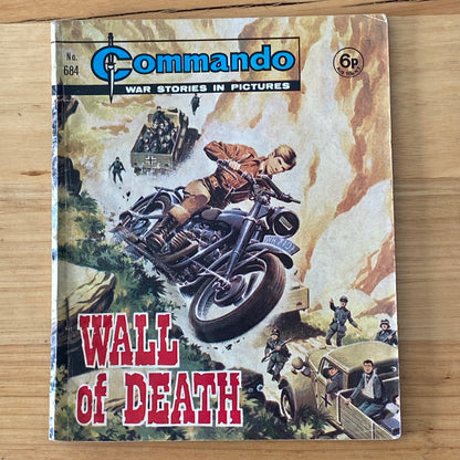 Commando War Comic #684 Wall Of Death 1972