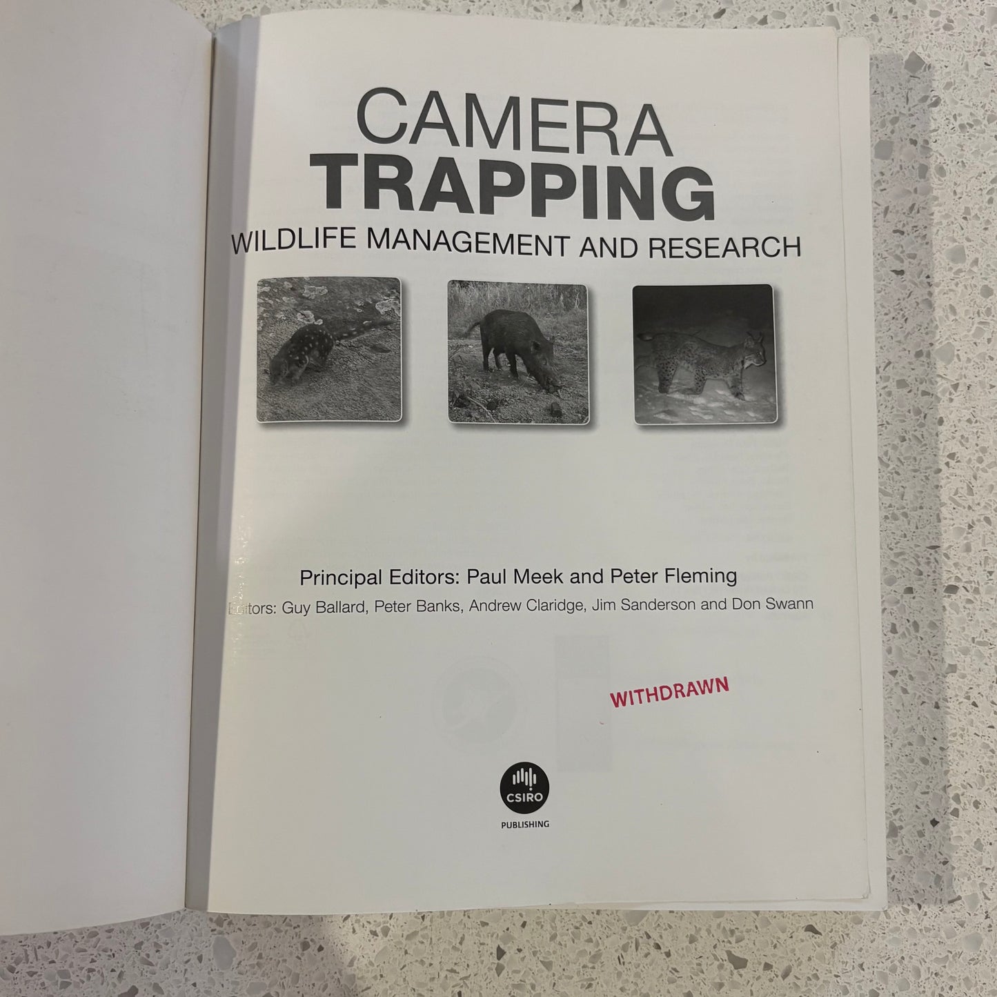 Camera Trapping Wildlife Management and Research Paperback 2014 GD
