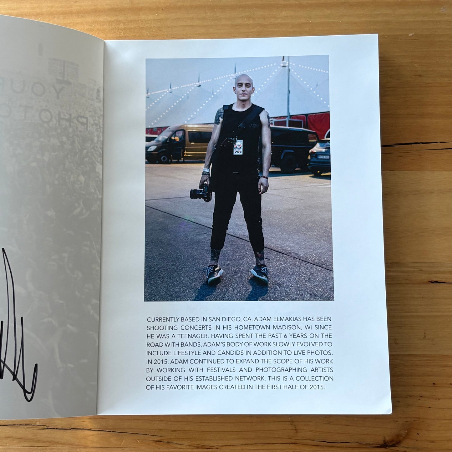 Your Music Photographer Adam Elmakias 2 Book Bundle Photography SIGNED