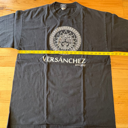 Latin Lingo Versanchez T-Shirt Black Short Sleeve Size XL