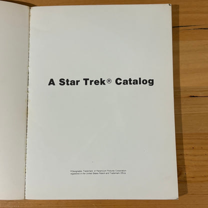 A Star Trek Catalog Vintage Paperback GD