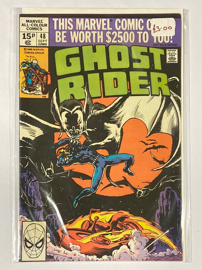 GHOST RIDER (1973) MARVEL COMIC BOOKS x 8 BUNDLE GRADE FN