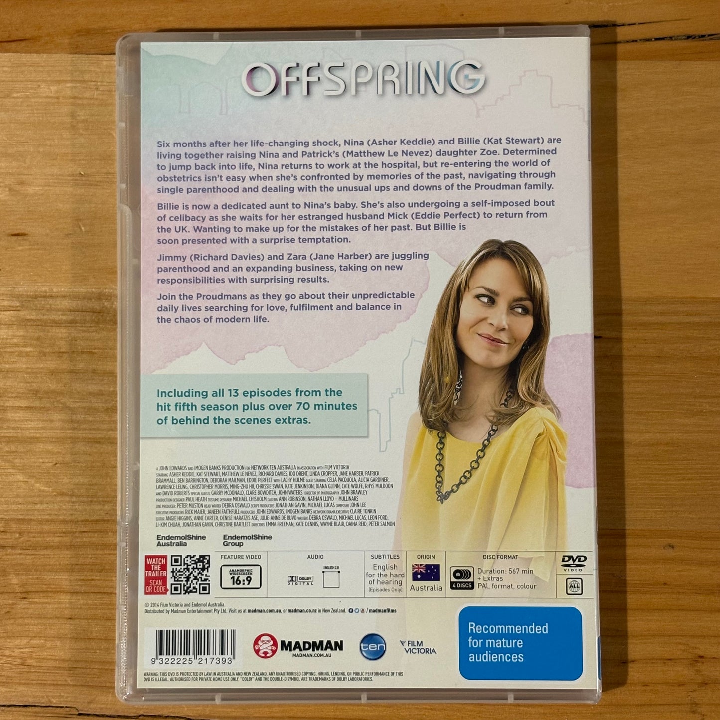 Offspring Complete Seasons 1-6 DVD Box Set Asher Keddie VGC