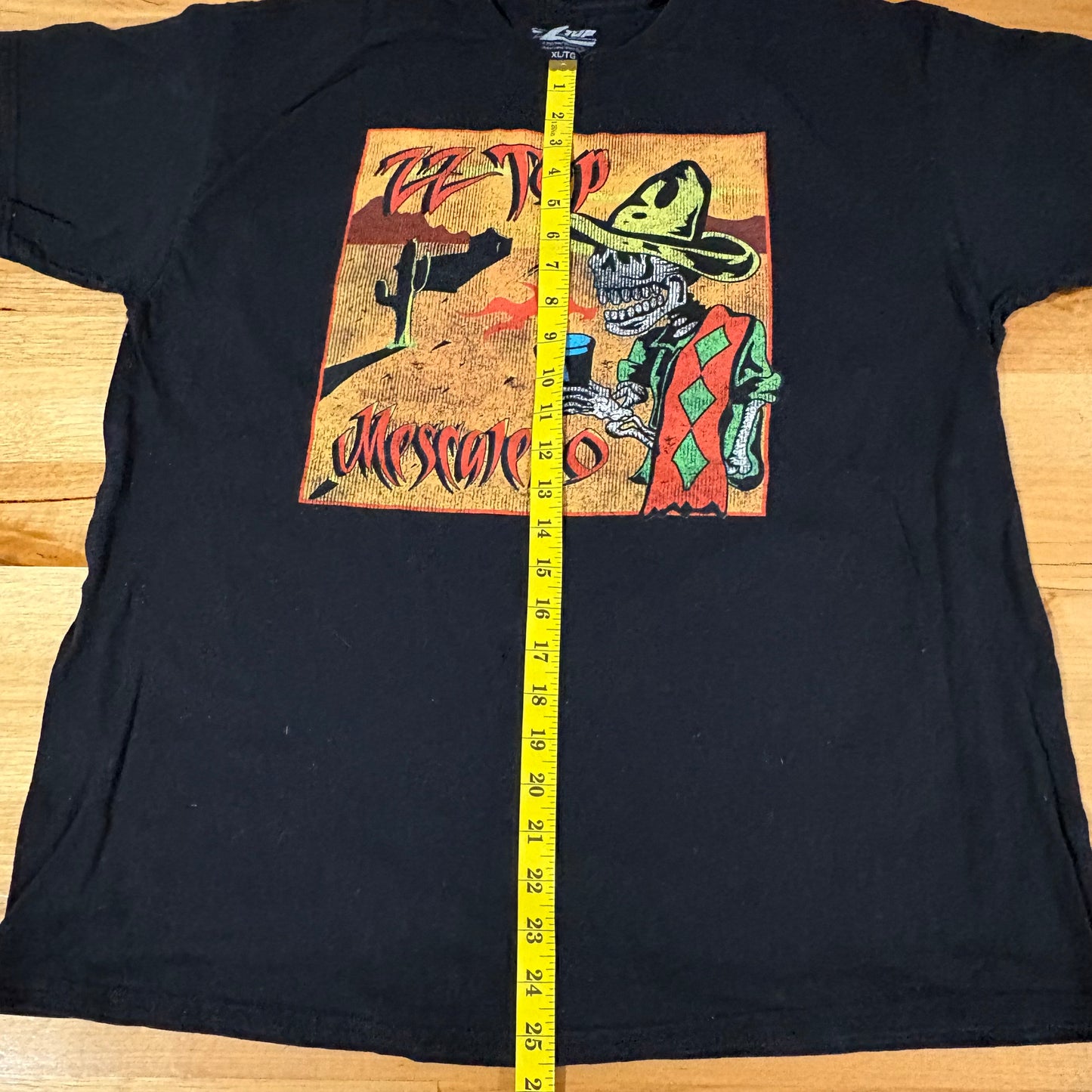 ZZ Top Mescalero Album Cover T-Shirt Retro Style Black Size XL