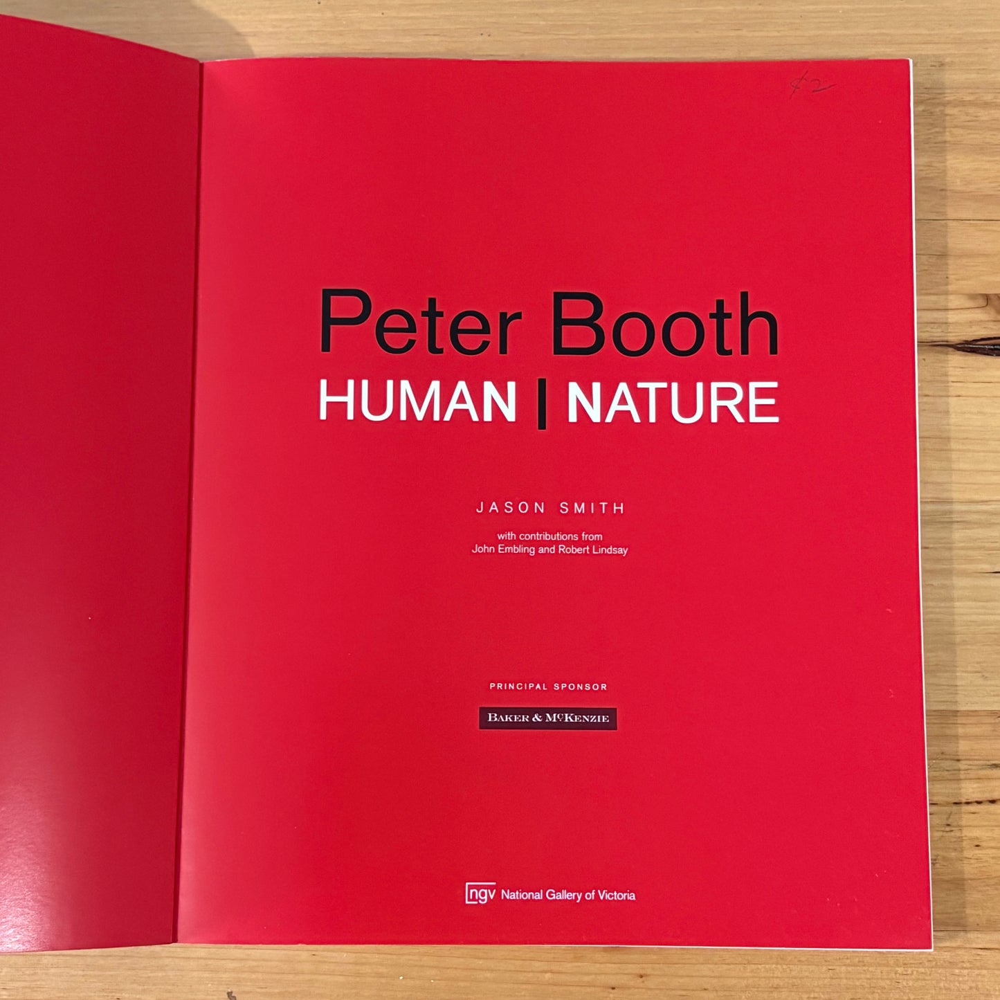 Peter Booth Human Nature NGV Australian Artist Paperback 2003 GD