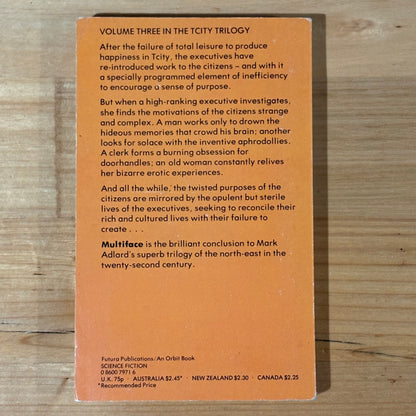 The Tcity Trilogy Mark Adlard Paperback Interface Volteface Multiface 1977