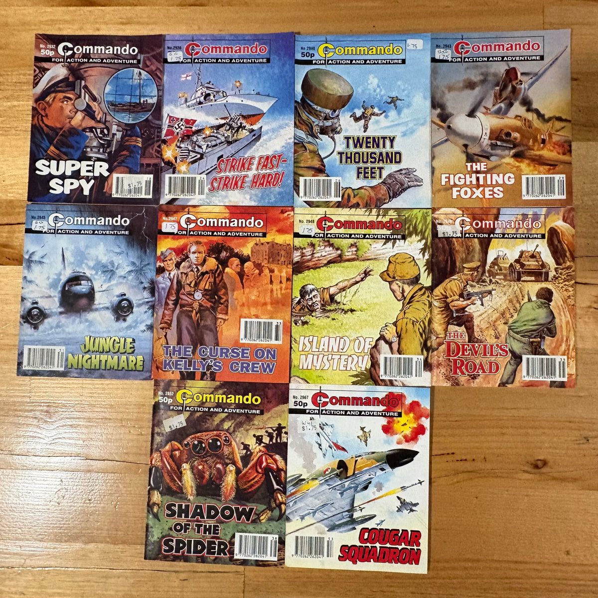 Commando War Comics x 10 Bundle Printed 1996 DC Thomson 142