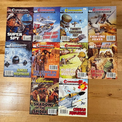 Commando War Comics x 10 Bundle Printed 1996 DC Thomson 142