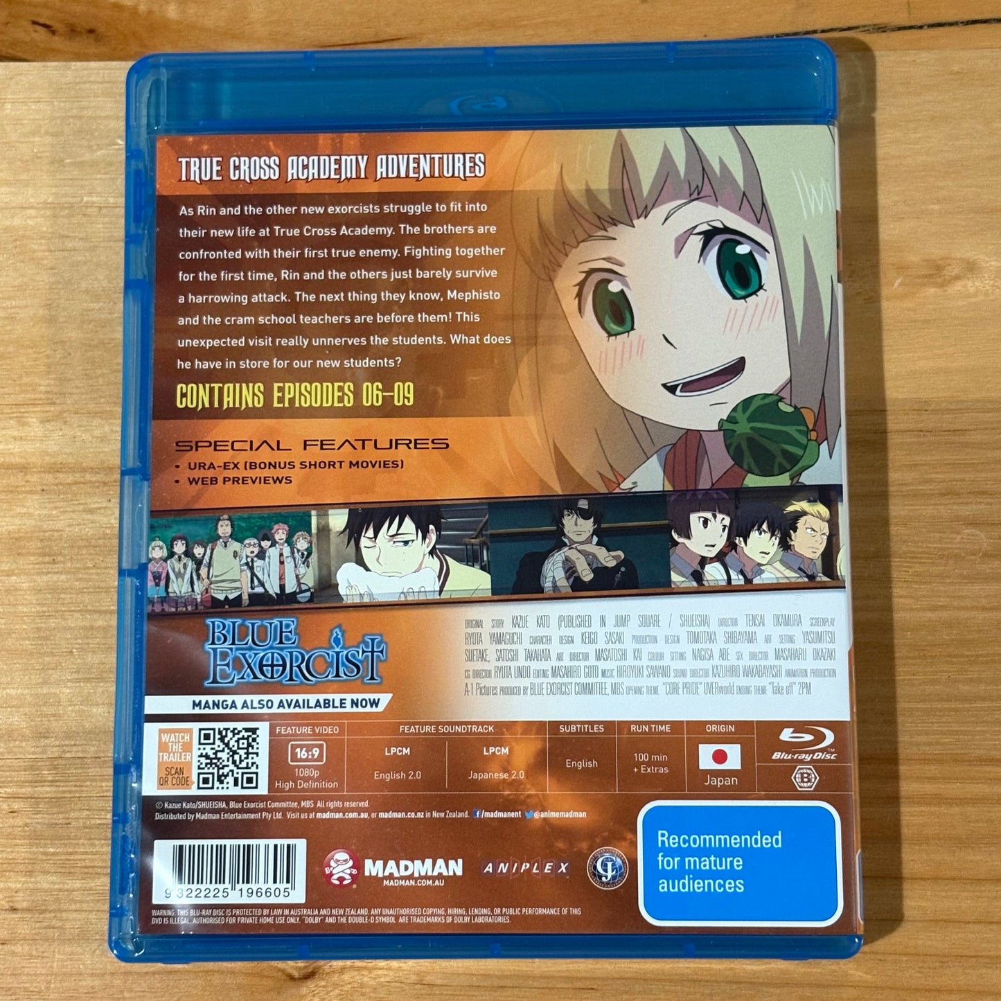 Blue Exorcist Collector's Edition Boxset Blu-Ray Anime Reg B VGC