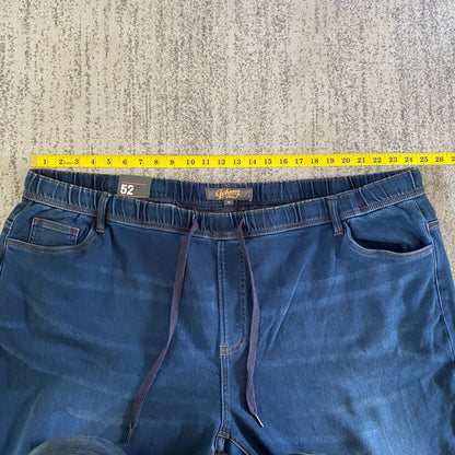 Johnny Bigg Men’s Blue Jeans SZ 52-inch Waist Draw String New Without Tags