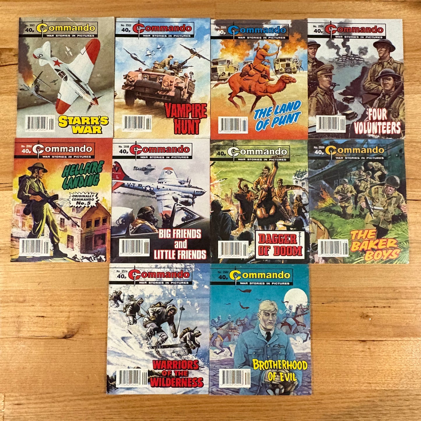 Commando War Comics 2551-2460 Complete Set Published 1992 DC Thomson GD