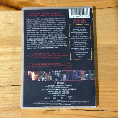 Threads DVD British Cult Movie NTSC ALL VGC