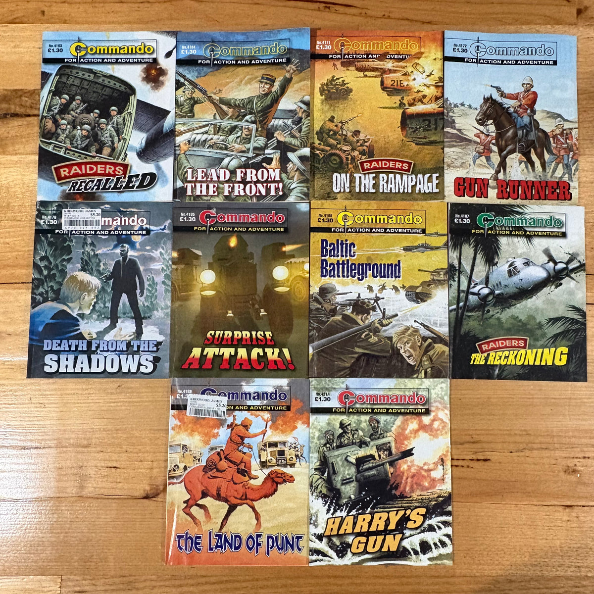 Commando War Comics x 10 Bundle Printed 2009 DC Thomson 291