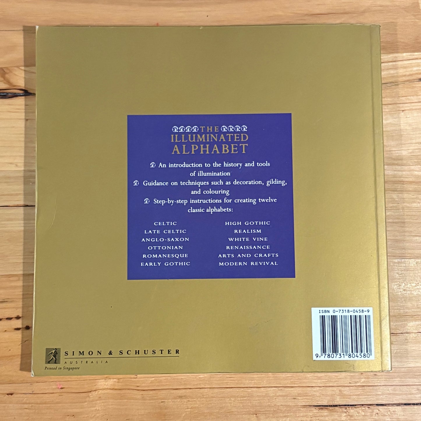 The Illuminated Alphabet by Timothy Noan Paperback Calligraphy 1994 GD