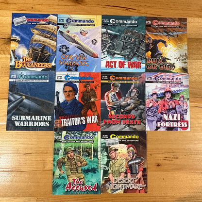 Commando War Comics x 10 Bundle Printed 2008 DC Thomson 147