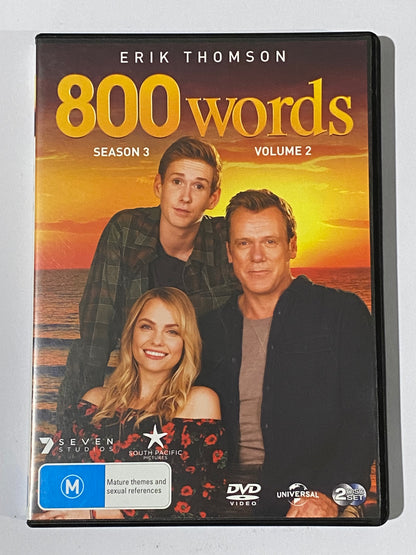 800 Words Season 1-3 Complete DVD Australian Family Drama PAL 4 VGC