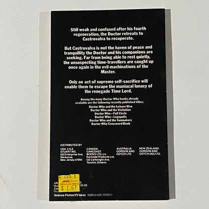 Doctor Who Paperback Novel Bundle 1980s Bidmead Grimwade Target Books VGC