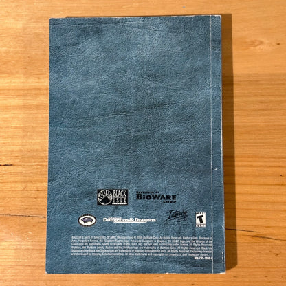 Baldur's Gate 2 Shadows of Amn Game Manual Forgotten Realms Paperback GD