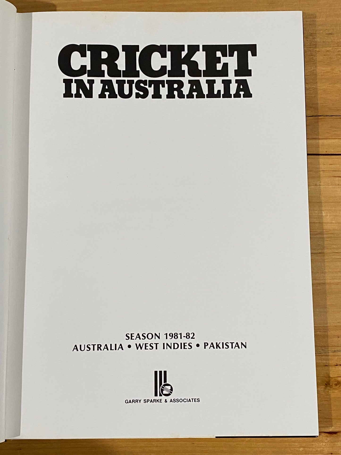 Cricket In Australia Seasons 1981/82 and 1983/84 Hardcover Books GD