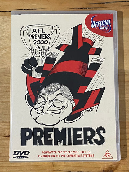 Premiers 2000 Essendon DVD AFL PAL 4 VGC