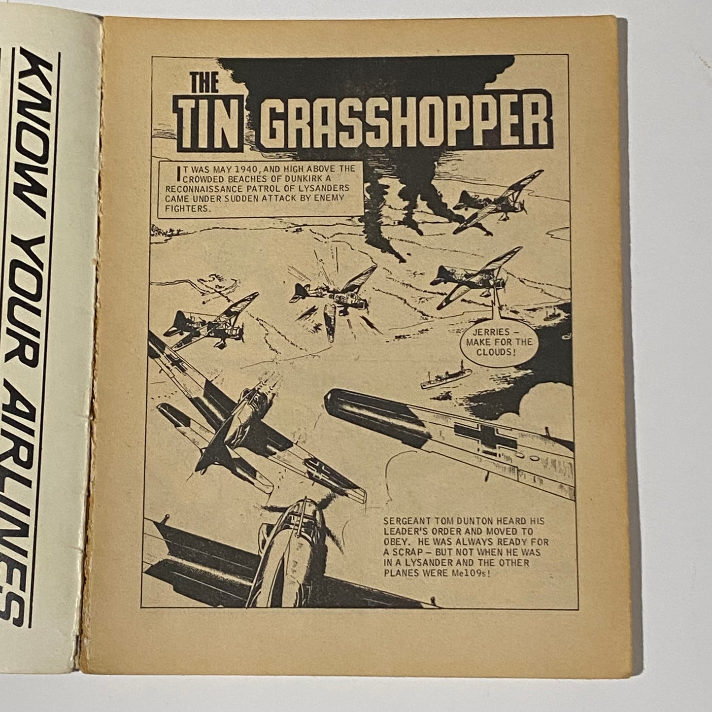 Commando War Comic #650 The Tin Grasshopper 1972