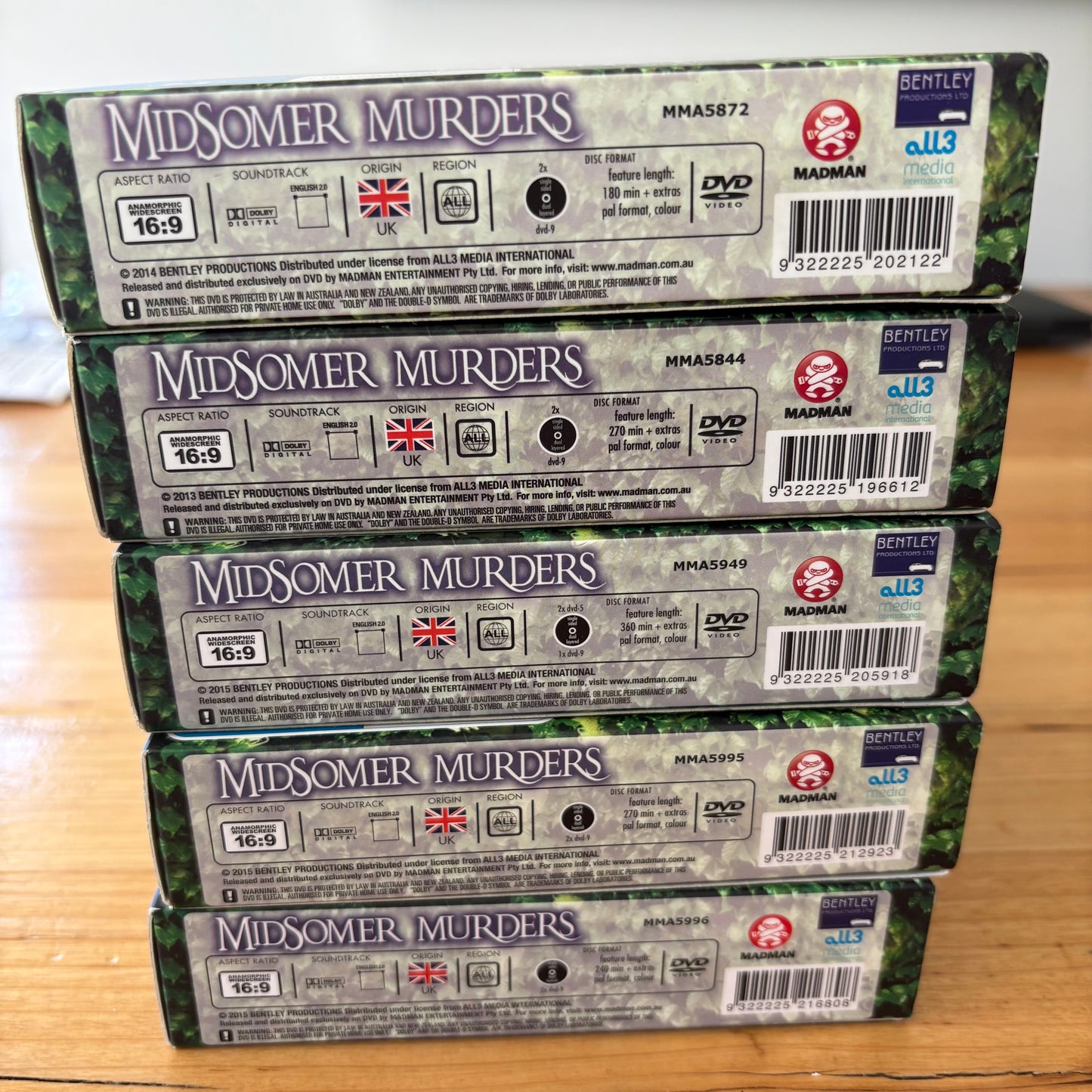Midsomer Murders Series 16-18 DVD Box-Set PAL 4 VGC