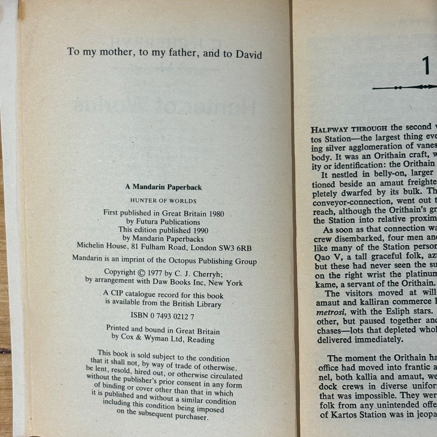 Vintage C.J. Cherryh Sci-Fi Book Bundle Pride of Chanur Cuckoo's Egg Hunter of Worlds