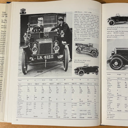 The Complete Catalogue Of British Cars Hardcover David Culshaw Peter Horrobin 1974