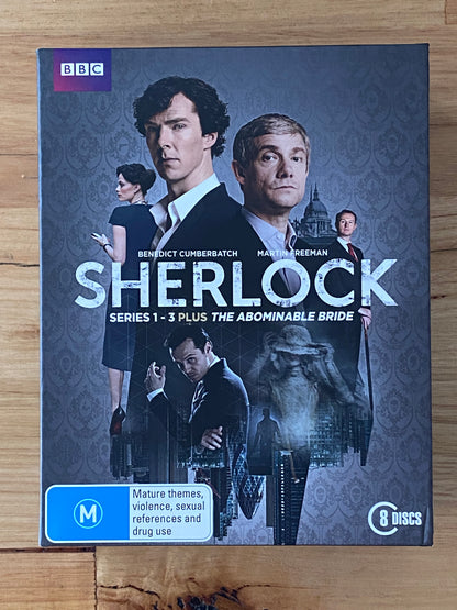 Sherlock Blu-ray Complete Set Series 1-4 BBC Drama Abominable Bride Region B VGC