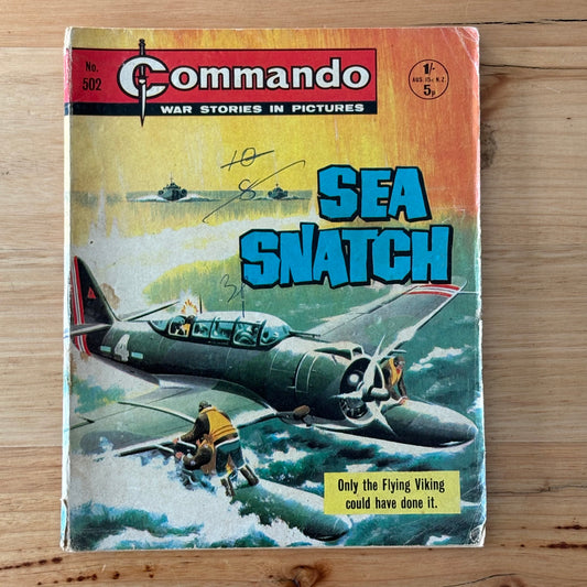 Commando War Comic #502 Sea Snatch 1970