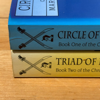 Triad of Darkness Circle of Light by Martin Middleton Fantasy 2 x Paperback GD