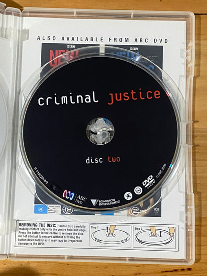 Criminal Justice Series 1 DVD BBC Pete Postlethwaite 2-Disc PAL 4 VGC