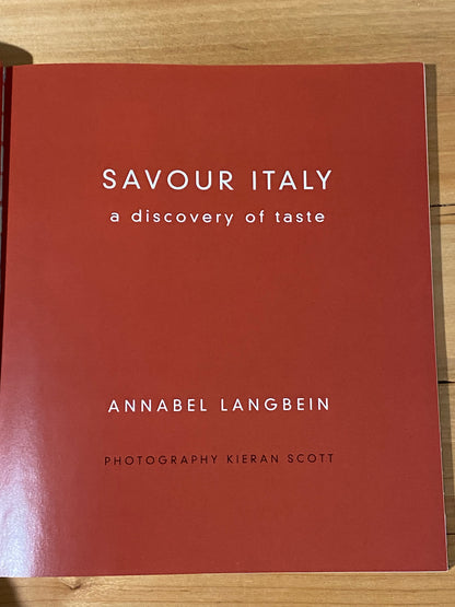 Savour Italy A Discovery of Taste by Annabel Langbein Paperback 2001 GD