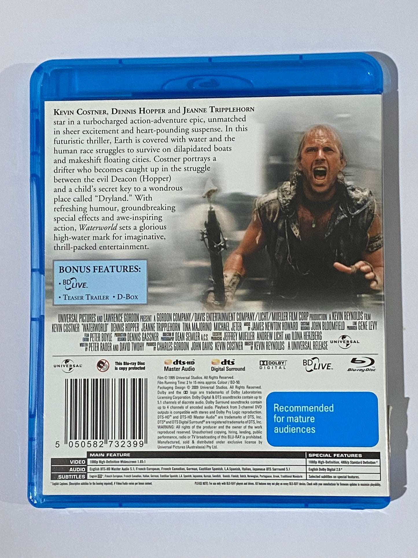 Waterworld Blu-ray Kevin Costner VGC