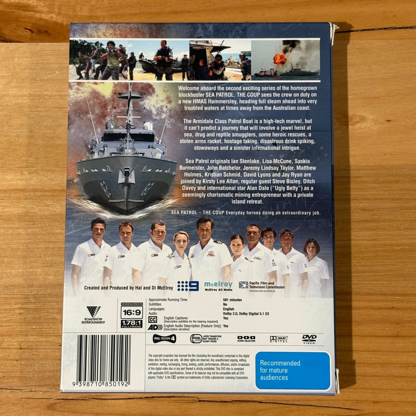 Sea Patrol Series 1-4 DVD Australian Naval Drama 4-Disc PAL 4 VGC