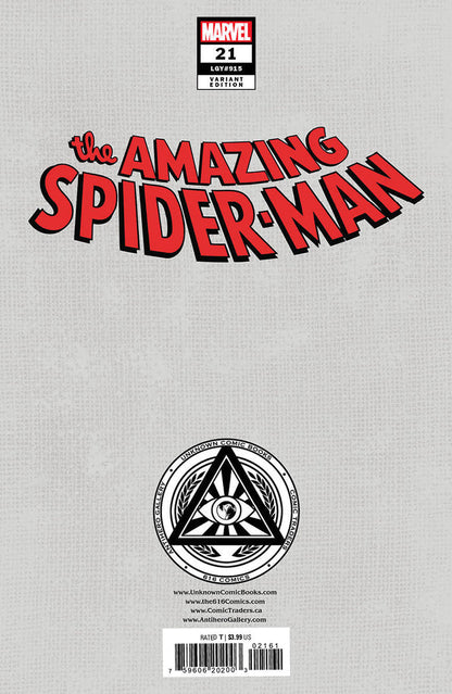 AMAZING SPIDER-MAN (2022) #21 UNKNOWN COMICS DAVID NAKAYAMA EXCLUSIVE VARIANT