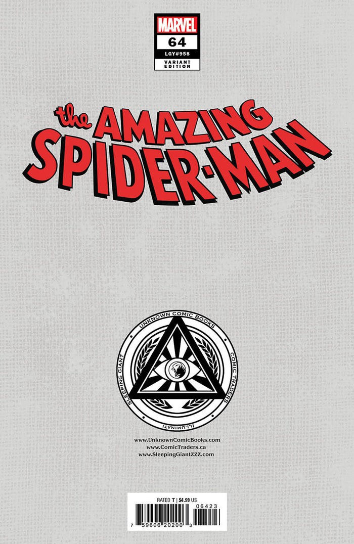 The Amazing Spider-man (2022) #64 Full Virgin Variant Kaare Andrews Cover