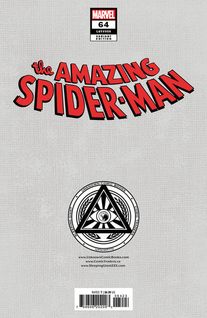 The Amazing Spider-man (2022) #64 Full Virgin Variant Kaare Andrews Cover