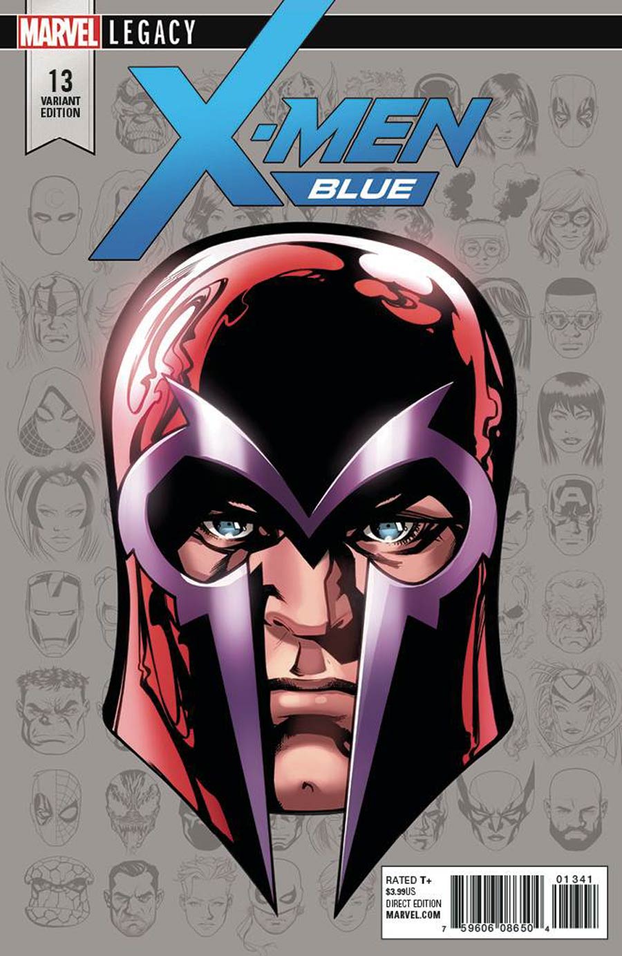 X-MEN BLUE (2017) #13 MCKONE HEADSHOT VARIANT