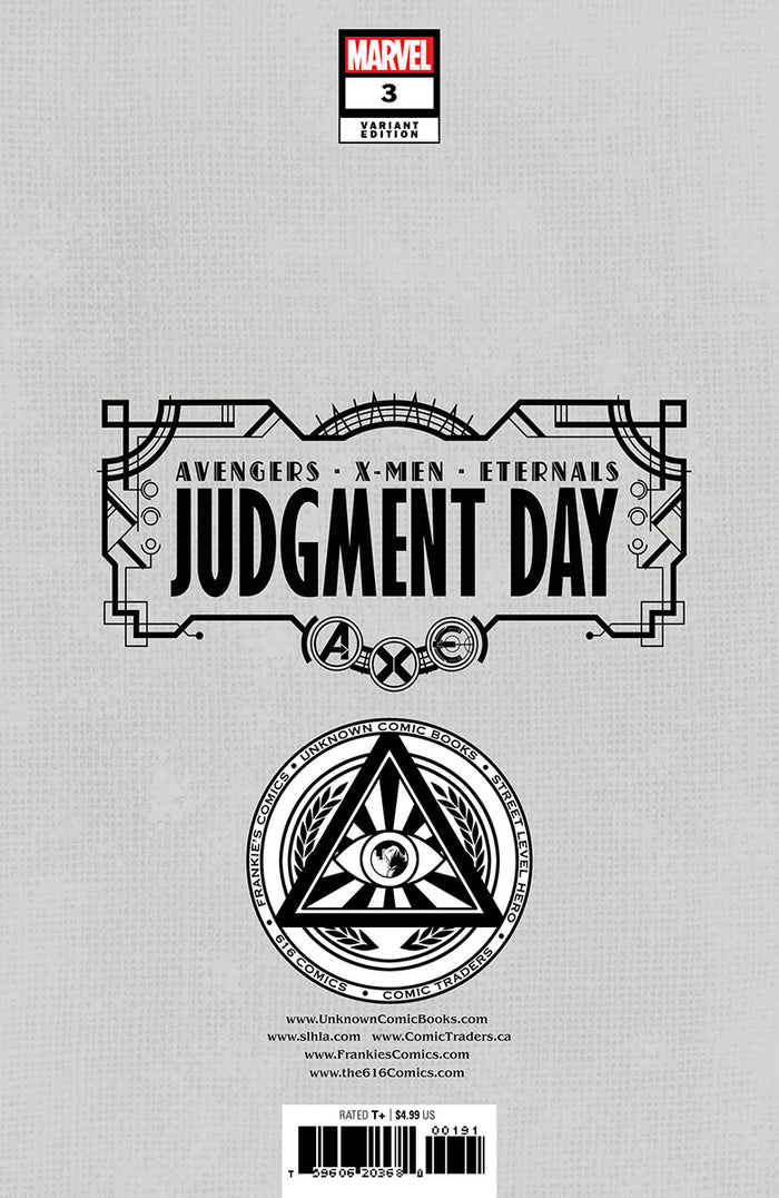 A.X.E.: JUDGMENT DAY (2022) #3 UNKNOWN COMICS DAVID NAKAYAMA EXCLUSIVE VARIANT