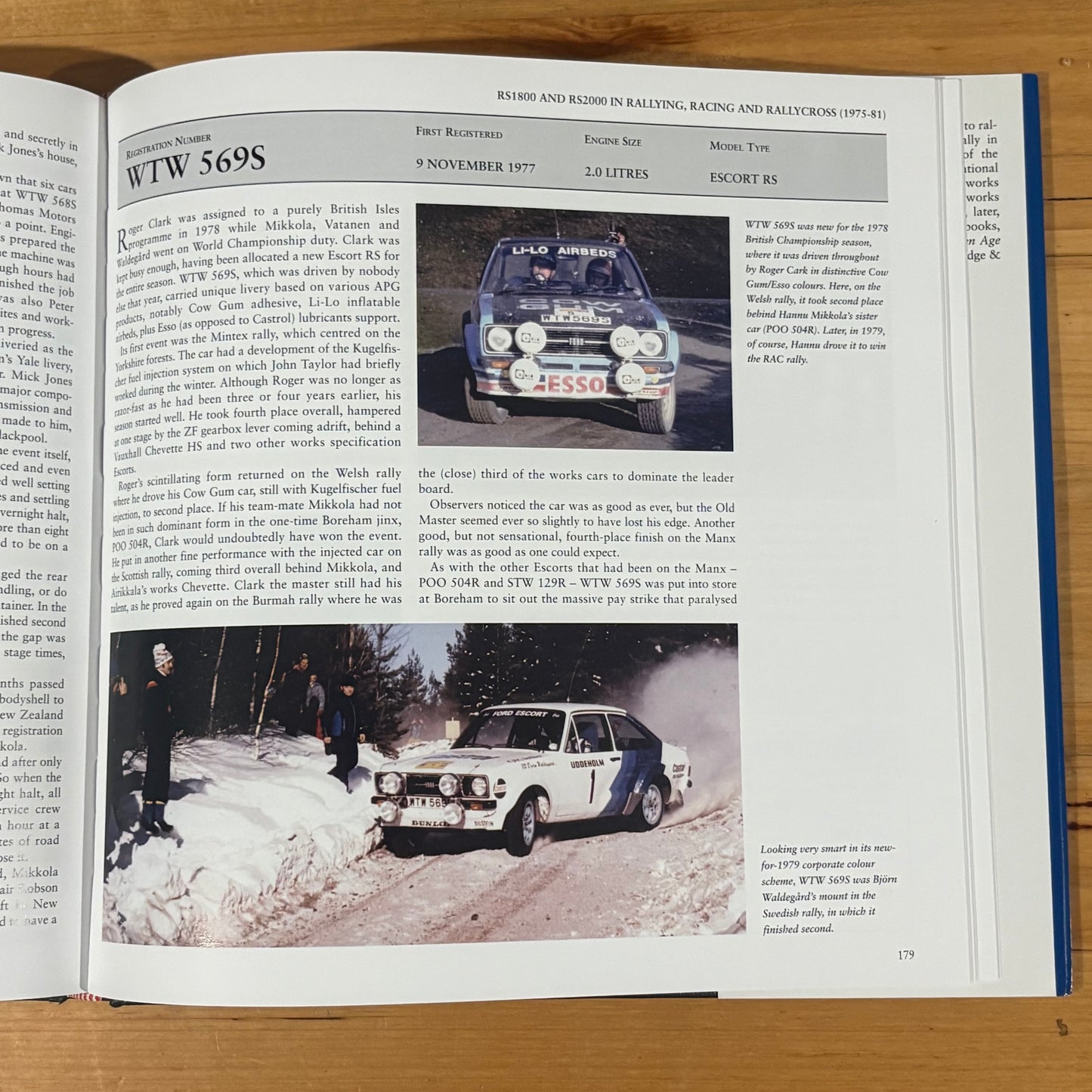 Works Escorts in Detail by Graham Robson Ford's Real Wheel Drive Escorts Hardcover 2012 GD