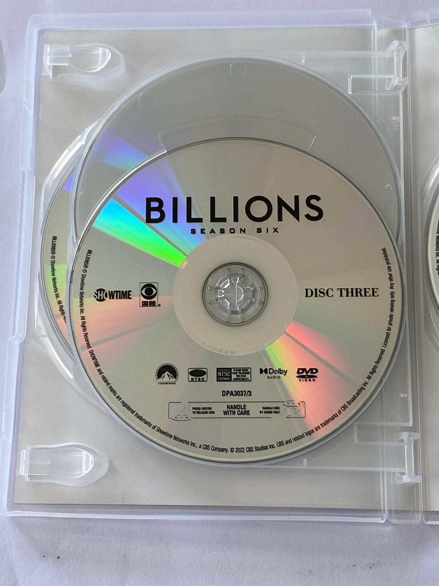 Billions Season 5 & 6 DVD Damian Lewis Paul Giamatti 4-Disc Set NTSC 2,4,5 VGC