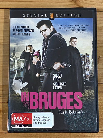 In Bruges Special Edition DVD Colin Farrell Brendan Gleeson PAL 4 VGC