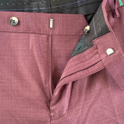 Axl & Co Men’s Wine Dress Pants SZ 36-inch Waist Zip Fly New With Tags