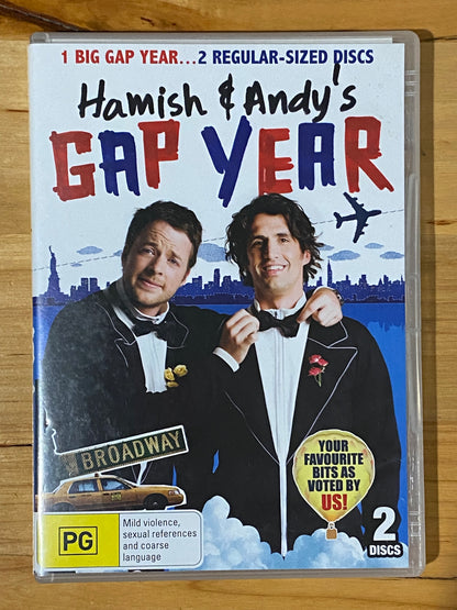 Hamish and Andy Gap Year & Caravan Of Courage DVD x 5 PAL 4 VGC